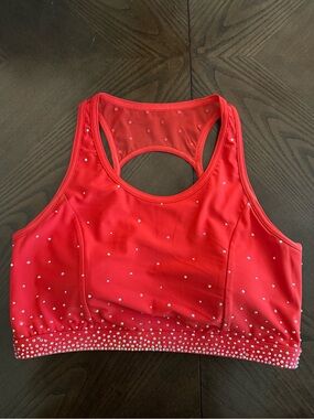 Miss America Opportunity Rebel Athletic Crownworthy Rhinestone top
